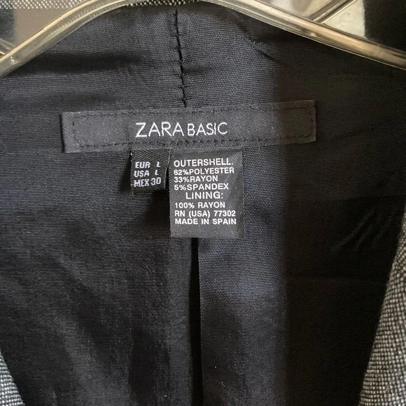 Zara basic - gray jacket - Picture 2 of 3
